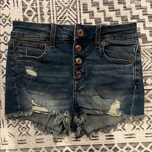 Denim Distressed Women Shorts